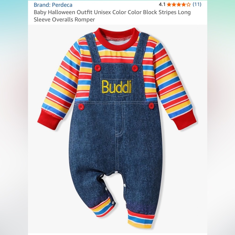 Halloween - Chucky Inspired - 3-6 Months